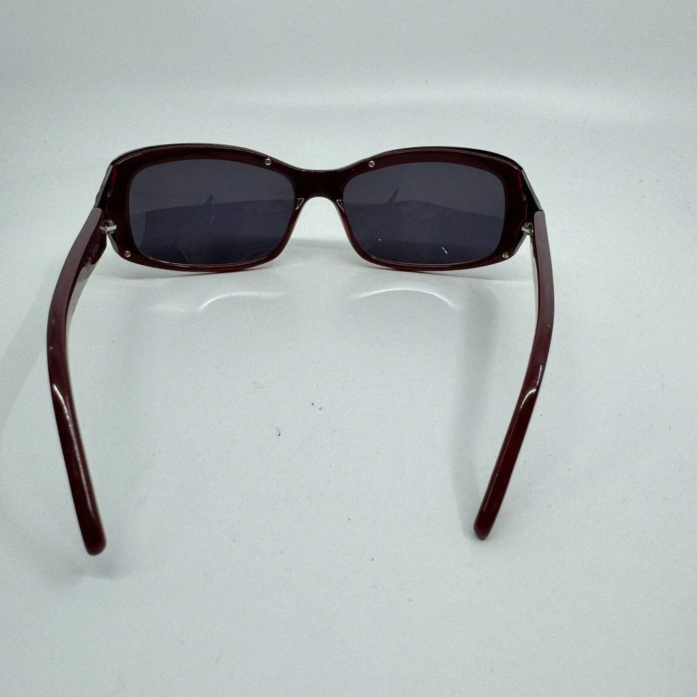 Ellen Tracy Sagitta Burgundy Sunglasses Red Full Rim 120‎ H10117